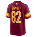 W.Commanders #82 Ben Sinnott Burgundy Fedasgoge Game Jersey