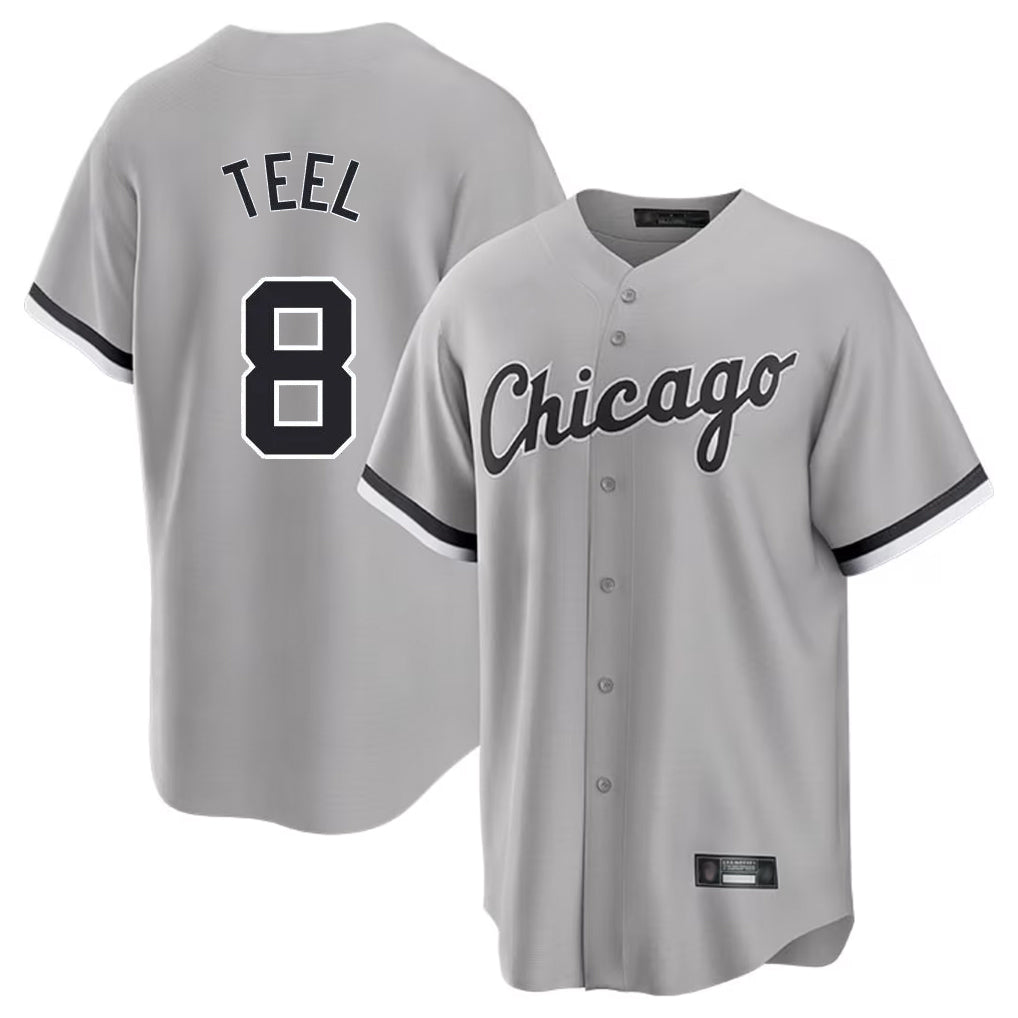 Chicago White Sox #8 Kyle Teel Player Gray Fedasgoge Home Game Stitched Jerseys