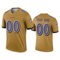 Custom B.Ravens Gold Fedasgoge Inverted Legend Jersey