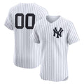 Custom New York Yankees White Fedasgoge Home Elite Jersey