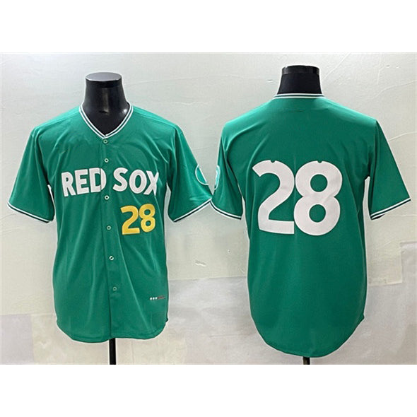 Boston Red Sox #28 Kristian Campbell Green Fedasgoge 2025 City Connect Limited Stitched Jersey