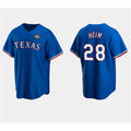 Texas Rangers #28 Jonah Heim Royal Fedasgoge 2023 World Series Stitched Jersey