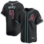 Arizona Diamondbacks #4 Ketel Marte Player Black Fedasgoge Limited Home Game Stitched Jerseys
