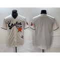 Houston Astros Blank Cream Fedasgoge Cactus Jack Cool Base Jersey