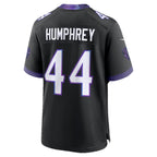 B.Ravens #44 Marlon Humphrey Black Fedasgoge Alternate Game Jersey