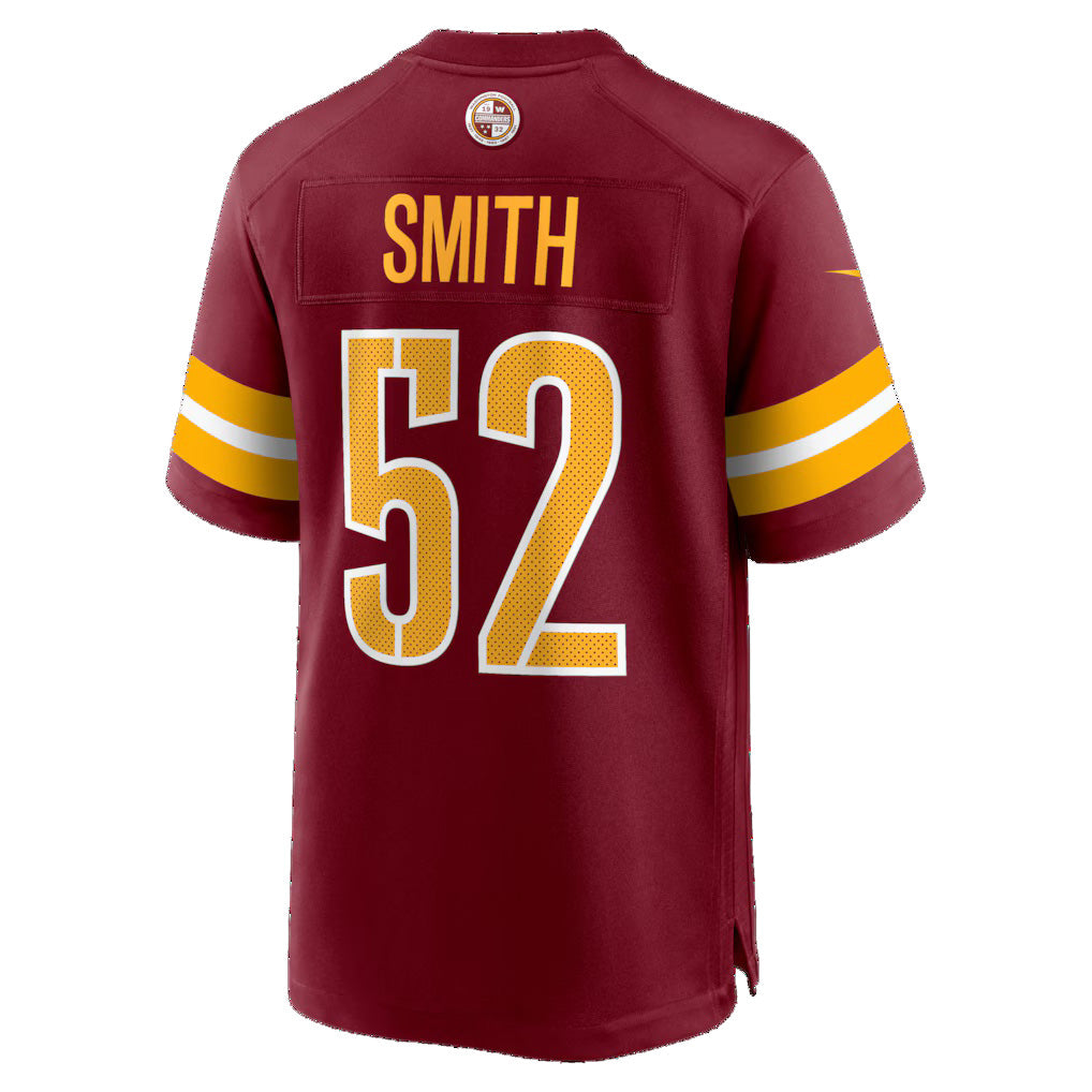 W.Commanders #52 Preston Smith Burgundy Fedasgoge Team Game Jersey