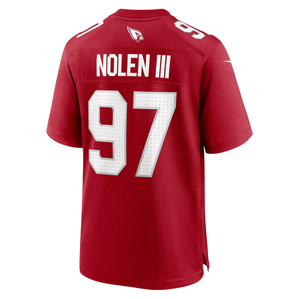 A.Cardinals #97 Walter Nolen Cardinal Fedasgoge 2025 active First Round Pick Game Jersey