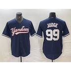 New York Yankees #99 Aaron Judge Navy Fedasgoge Cool Base Stitched Jersey