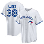 Toronto Blue Jays #38 Nathan Lukes White Fedasgoge Home Replica Jersey