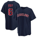 Cleveland Guardians #6 David Fry Player Navy Fedasgoge Game Home Stitched Jerseys
