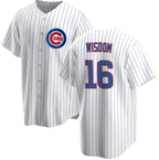 Chicago Cubs #16 Patrick Wisdom White Fedasgoge Cool Base Stitched Jersey