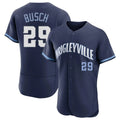 Chicago Cubs #29 Michael Busch Player Navy Fedasgoge City Connect Limited Elite Home Stitched Jerseys