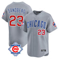 Chicago Cubs #23 Ryne Sandberg Player Gray Fedasgoge Road 150th Anniversary Limited Home Stitched Jerseys