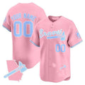Custom Atlanta Braves Bubblegum Pink Vapor Premier Limited Jersey ¨C All Stitched-Pink Fedasgoge