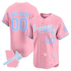 Custom Atlanta Braves Bubblegum Pink Vapor Premier Limited Jersey ¨C All Stitched-Pink Fedasgoge