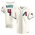 Arizona Diamondbacks #4 Ketel Marte Cream Fedasgoge Home Limited Player Jersey
