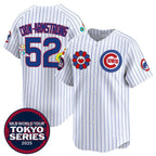 Chicago Cubs #52 Pete Crow-Armstrong White Fedasgoge 2025 Tokyo Series Limited Stitched Jersey 2