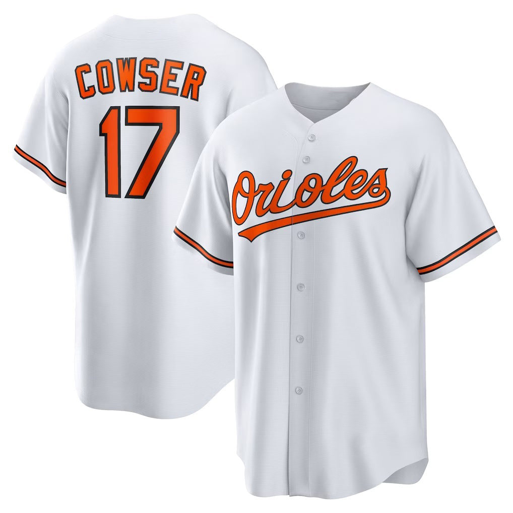 Baltimore Orioles #17 Colton Cowser White Fedasgoge Home Replica Jersey