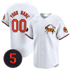Custom Baltimore Orioles Robinson Patch Vapor Premier Limited Jersey V3 ¨C White Fedasgoge