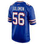 B.Bills #56 Javon Solomon Royal Fedasgoge Game Jersey