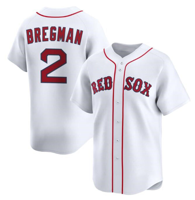 Boston Red Sox #2 Alex Bregman White Fedasgoge 2024 Home Limited Stitched Jersey