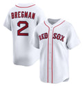 Boston Red Sox #2 Alex Bregman White Fedasgoge 2024 Home Limited Stitched Jersey