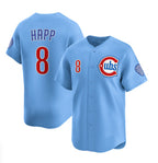 Chicago Cubs #8 Ian Happ Blue Fedasgoge 2024-25 2nd Alternate Limited Stitched Jersey