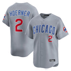 Chicago Cubs #2 Nico Hoerner Player Gray Fedasgoge Road Limited Home Stitched Jerseys