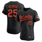 Baltimore Orioles #25 Pete Alonso Player Black Fedasgoge Limited Elite Home Game Stitched Jerseys