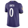 B.Ravens #0 Roquan Smith Purple Fedasgoge Vapor F.U.S.E. Sewn Down Limited Jersey