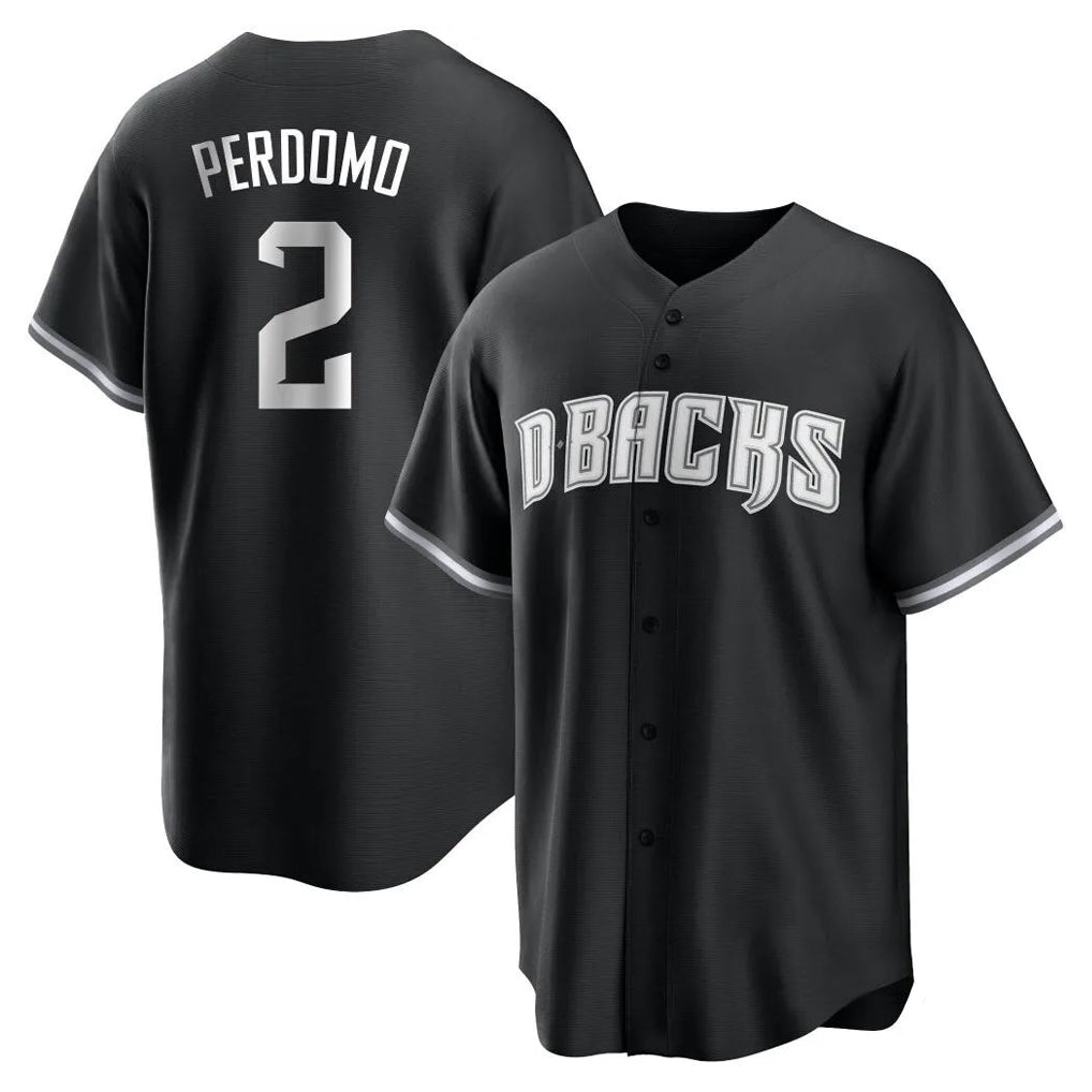 Arizona Diamondbacks #2 Geraldo Perdomo Player Black Fedasgoge Game Home Stitched Jerseys