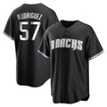 Arizona Diamondbacks #57 Eduardo Rodriguez Player Black Fedasgoge Game Home Stitched Jerseys