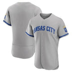 Kansas City Royals Blank Grey Fedasgoge Flex Base Stitched Jersey