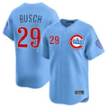 Chicago Cubs #29 Michael Busch Player Light Blue Fedasgoge Limited Home Stitched Jerseys