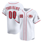 Custom Cincinnati Reds White Fedasgoge Home Limited Jersey