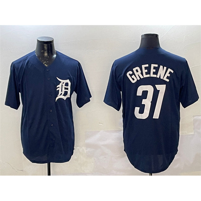 Detroit Tigers #31 Riley Greene Navy Fedasgoge Cool Base Stitched Jersey