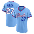 Atlanta Braves #27 Austin Riley Player Powder Blue Fedasgoge 2026 City Connect T-shirt Limited Elite Home Game Stitched Jerseys