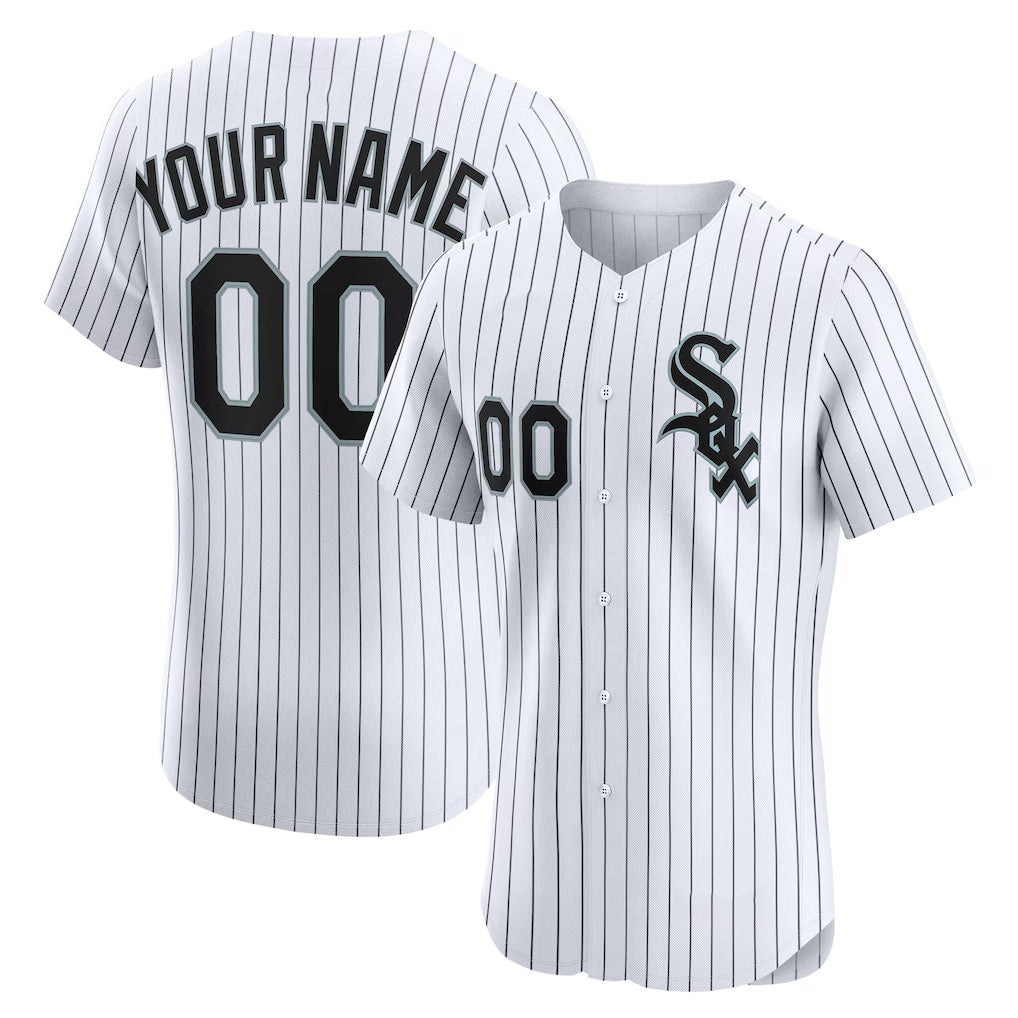 Custom Chicago White Sox White Fedasgoge Home Elite Jersey