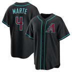Arizona Diamondbacks #4 Ketel Marte Black Fedasgoge Alternate Replica Jersey