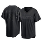 Houston Astros #8 Christian Walker Player Black Fedasgoge Fashion T-shirt Home Game Stitched Jerseys