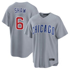 Chicago Cubs #6 Matt Shaw Player Gray Fedasgoge Home Game Stitched Jerseys