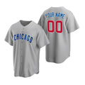 Custom Chicago Cubs Gray Fedasgoge Stitched Cool Base Road Jersey