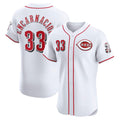Cincinnati Reds #33 Christian Encarnacion-Strand White Fedasgoge Home Elite Jersey
