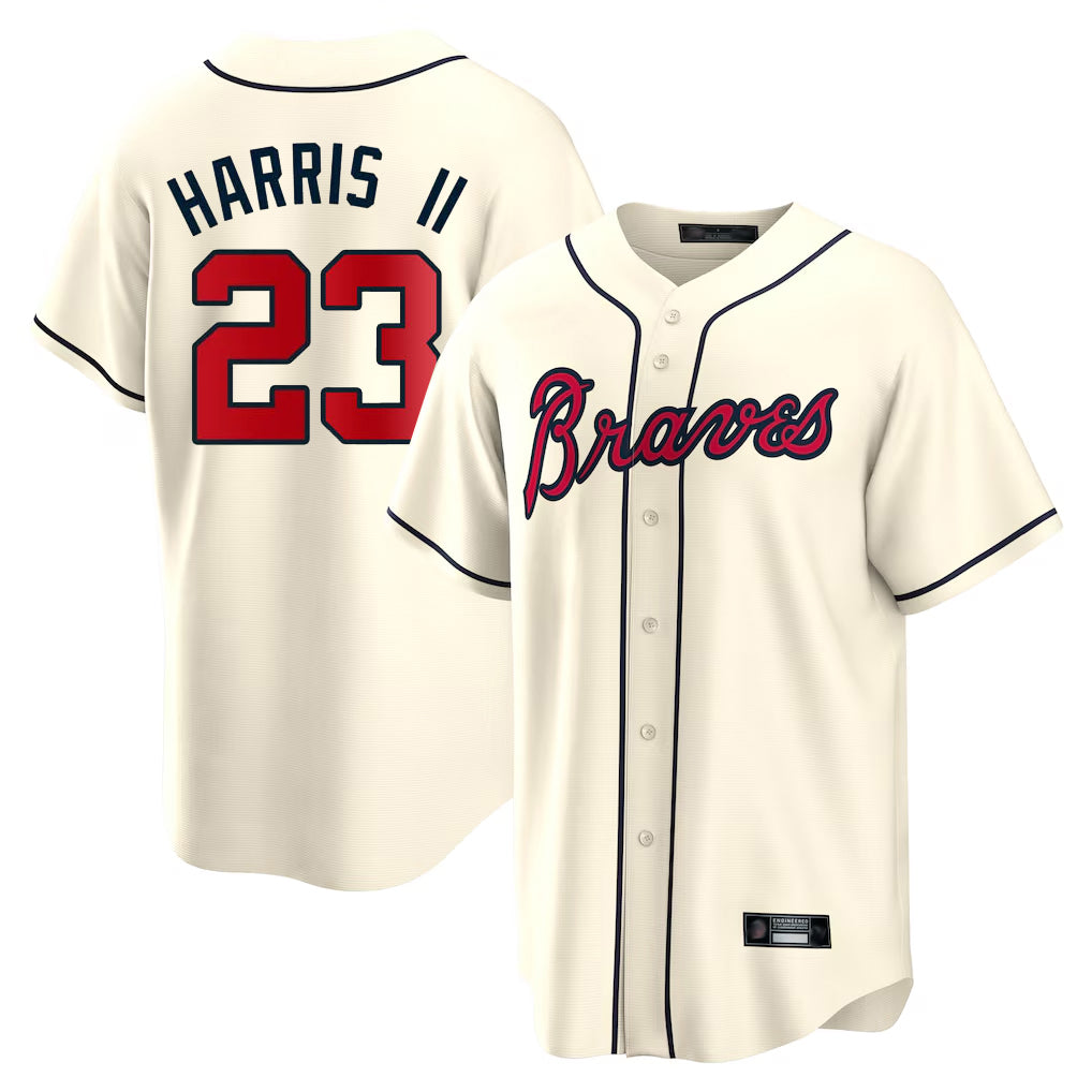 Atlanta Braves #23 Michael Harris II Player Cream Fedasgoge Home Game Stitched Jerseys
