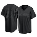 Cincinnati Reds #29 TJ Friedl Player Black Fedasgoge T-shirt Game Home Stitched Jerseys