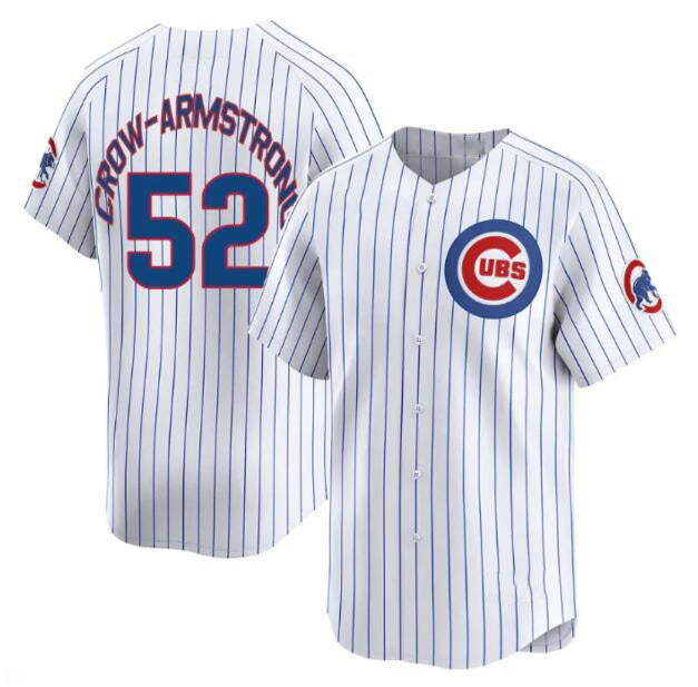 Chicago Cubs #52 Pete Crow-Armstrong White Fedasgoge Home Limited Stitched Jersey