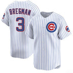 Chicago Cubs #3 Alex Bregman White Fedasgoge 2026 Home Limited Stitched Jersey