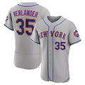 New York Mets #35 Justin Verlander Gray Fedasgoge Flex Base Stitched Jersey