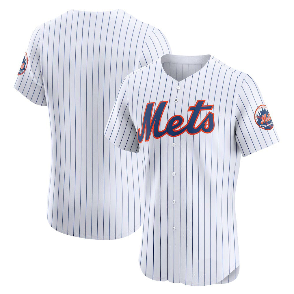 New York Mets White Fedasgoge Home Elite Jersey