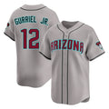Arizona Diamondbacks #12 Lourdes Gurriel Jr Player Gray Fedasgoge Road Limited Home Game Stitched Jerseys